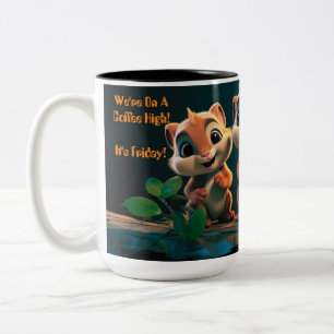 Alles Gute am Freitag! Zweifarbige Tasse