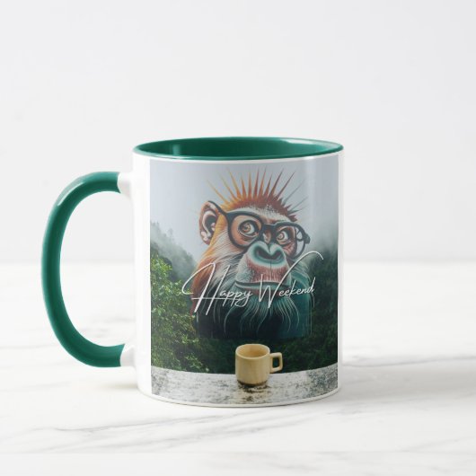 Alles Gute am Wochenende und viel Spaß! Tasse (Links)