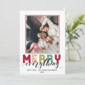 Alles Gute auf der Holiday Foto Karte (Stehend Vorderseite)