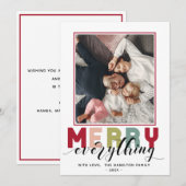 Alles Gute auf der Holiday Foto Karte (Vorne/Hinten)