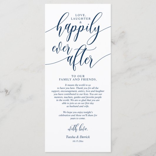 Alles Gute danach, setzen Sie Dankeschön Karten. Programm (Vorderseite)