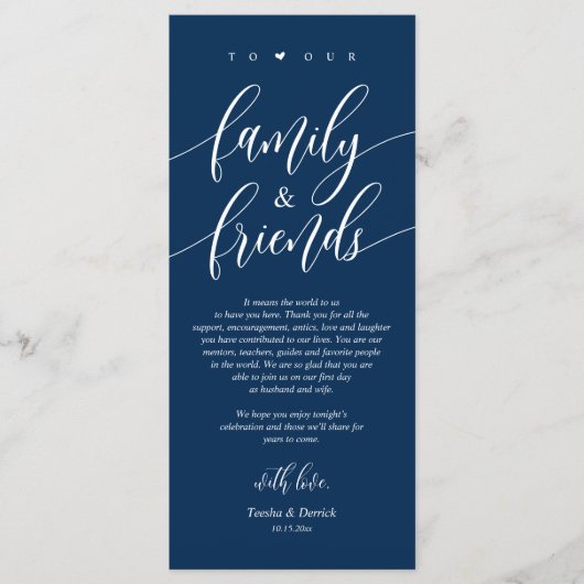 Alles Gute danach, setzen Sie Dankeschön Karten. Programm (Vorderseite)