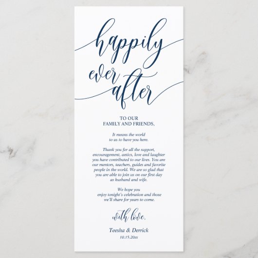 Alles Gute danach, setzen Sie Dankeschön Karten. Programm (Vorderseite)