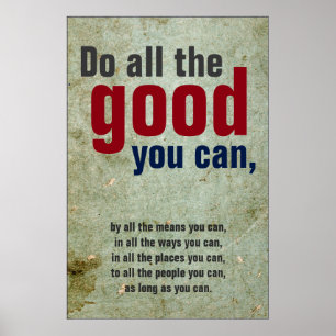 Alles Gute, das Sie Vintag Motivierend Zitat mache Poster