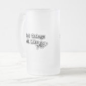 Alles Gute duftet wie Fish Funny Fishing Mattglas Bierglas (Vorderseite Links)