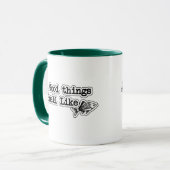 Alles Gute duftet wie Fish Funny Fishing Tasse (Vorderseite Links)