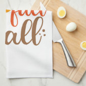 Alles Gute fällt Y'all Geschirrtuch (Viertel Falte)