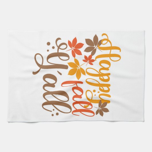 Alles Gute fällt Y'all Geschirrtuch (Horizontal)