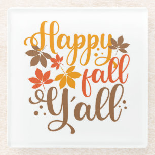 Alles Gute fällt Y'all Glasuntersetzer