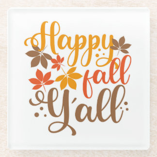 Alles Gute fällt Y'all Glasuntersetzer