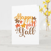 Alles Gute fällt Y'all Karte (Gelbe Blume)