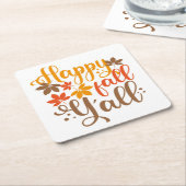 Alles Gute fällt Y'all Rechteckiger Pappuntersetzer (angewinkelt)