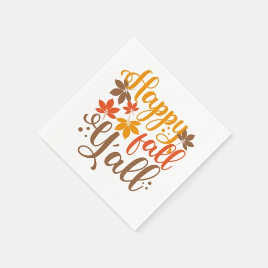 Alles Gute fällt Y'all Serviette (Ecke)