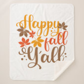 Alles Gute fällt Y'all Sherpadecke (Vorderseite)