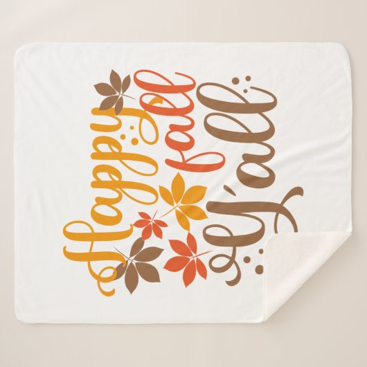 Alles Gute fällt Y'all Sherpadecke (Vorderseite (Horizontal))