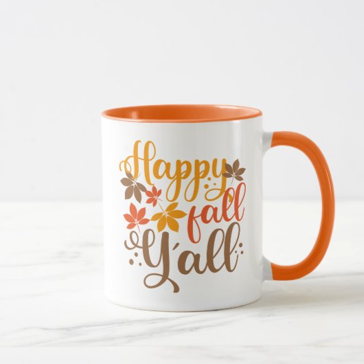 Alles Gute fällt Y'all Tasse (Rechts)