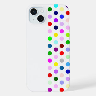 Alles Gute - farbenfrohe glückliche Polka-Punkte - iPhone 15 Plus Hülle
