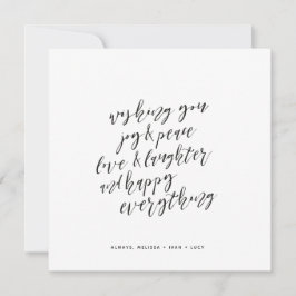 Alles Gute Feiertagskarte