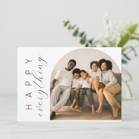 Alles Gute Feiertagskarte (Stehend Vorderseite)