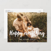 Alles Gute für das moderne Foto Postkarte (Vorne/Hinten)