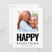 Alles Gute für das moderne Quadrat Postkarte (Vorne/Hinten)