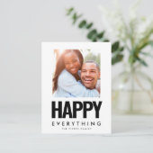 Alles Gute für das moderne Quadrat Postkarte (Stehend Vorderseite)