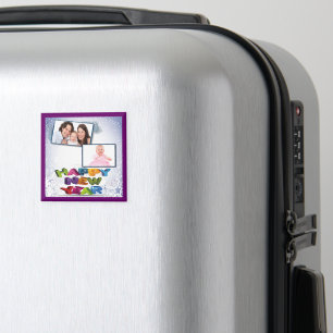 Alles Gute für das neue Jahr - Ihr Foto-Magnet hin Magnet