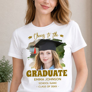 Alles Gute für den Absolventen mit individuellem F T-Shirt