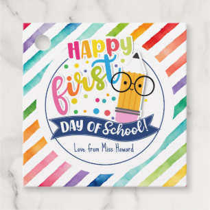 Alles Gute für den ersten Tag der Geschenkmarke de Geschenkanhänger