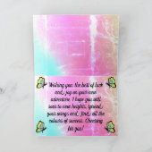 Alles Gute für den Hübschen Schmetterling Karte (Innenseite)