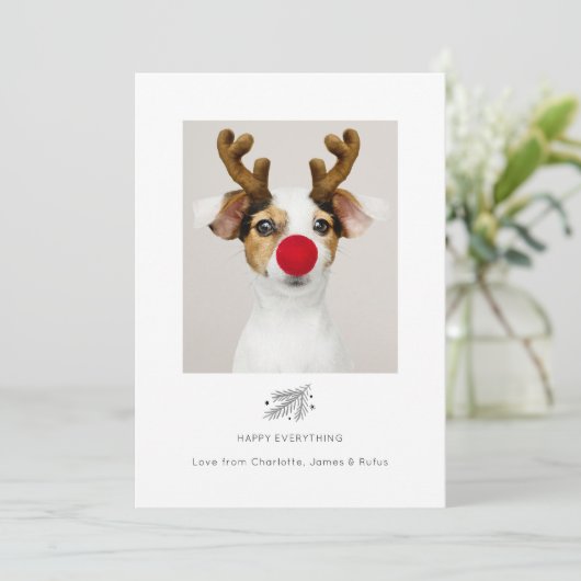 Alles Gute für den Urlaub Fotokarte Einladung (Stehend Vorderseite)