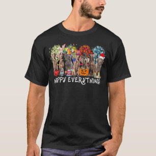 Alles Gute für den Weimaraner Hund Saisons das gan T-Shirt