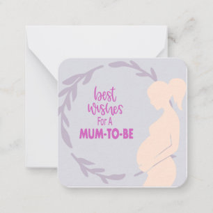Alles Gute für eine werdende Mutter Notizkarte Mitteilungskarte