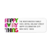 Alles Gute für einen kühlen, farbenfrohen Typograf (Vorne)