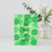 Alles Gute für Sie, Kleeblatts Postkarten (Stehend Vorderseite)