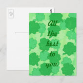 Alles Gute für Sie, Kleeblatts Postkarten (Vorne/Hinten)