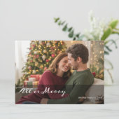 Alles Gute für Weihnachten Romantische Karte (Stehend Vorderseite)