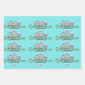 Alles Gute. Geburtstag auf Hawaiisch Geschenkpapier Set (Vorderseite 3)