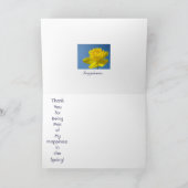 Alles Gute im Frühling! Karten Glückwunsch Vielen (Innenseite)