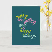 Alles Gute, immer einen kleinen Aquamarinen Urlaub Karte (Gelbe Blume)