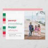 Alles Gute, immer Urlaub Fotokarte Feiertagskarte (Vorne/Hinten)