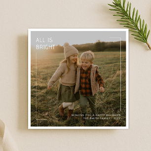 Alles Gute, moderne Familienkids Foto Weihnachten