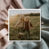 Alles Gute, moderne Familienkids Foto Weihnachten