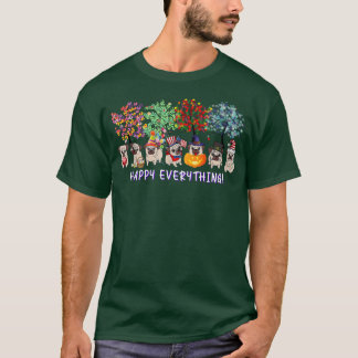 Alles Gute Mops Hund Saisons ganzjährig Baumliebha T-Shirt
