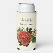 Alles Gute nach BOHO Retro-Blumenstrauß Selters Dosenkühler (Seltzer Vorderseite)