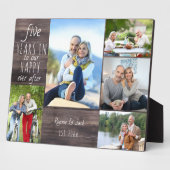 Alles Gute nach dem 5. Hochzeitstag Foto Fotoplatte (Seite)