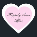 Alles Gute nach dem Aufkleber<br><div class="desc">Glücklicherweise wird Ever After Heart Sticker in einem doppelten Herzdesign gezeigt. Farblicht Pink</div>