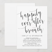 Alles Gute nach dem Brunch, der Hochzeitsfeier Einladung (Vorne/Hinten)