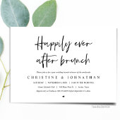 Alles Gute nach dem Brunch, nach der Hochzeitseinl Einladung