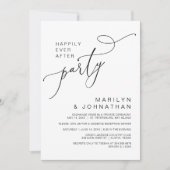 Alles Gute nach dem Empfang Abendessen und Tanzen Einladung (Vorderseite)